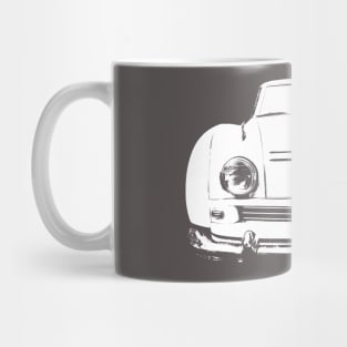 Austin A90 Atlantic 1950s classic car monoblock white Mug